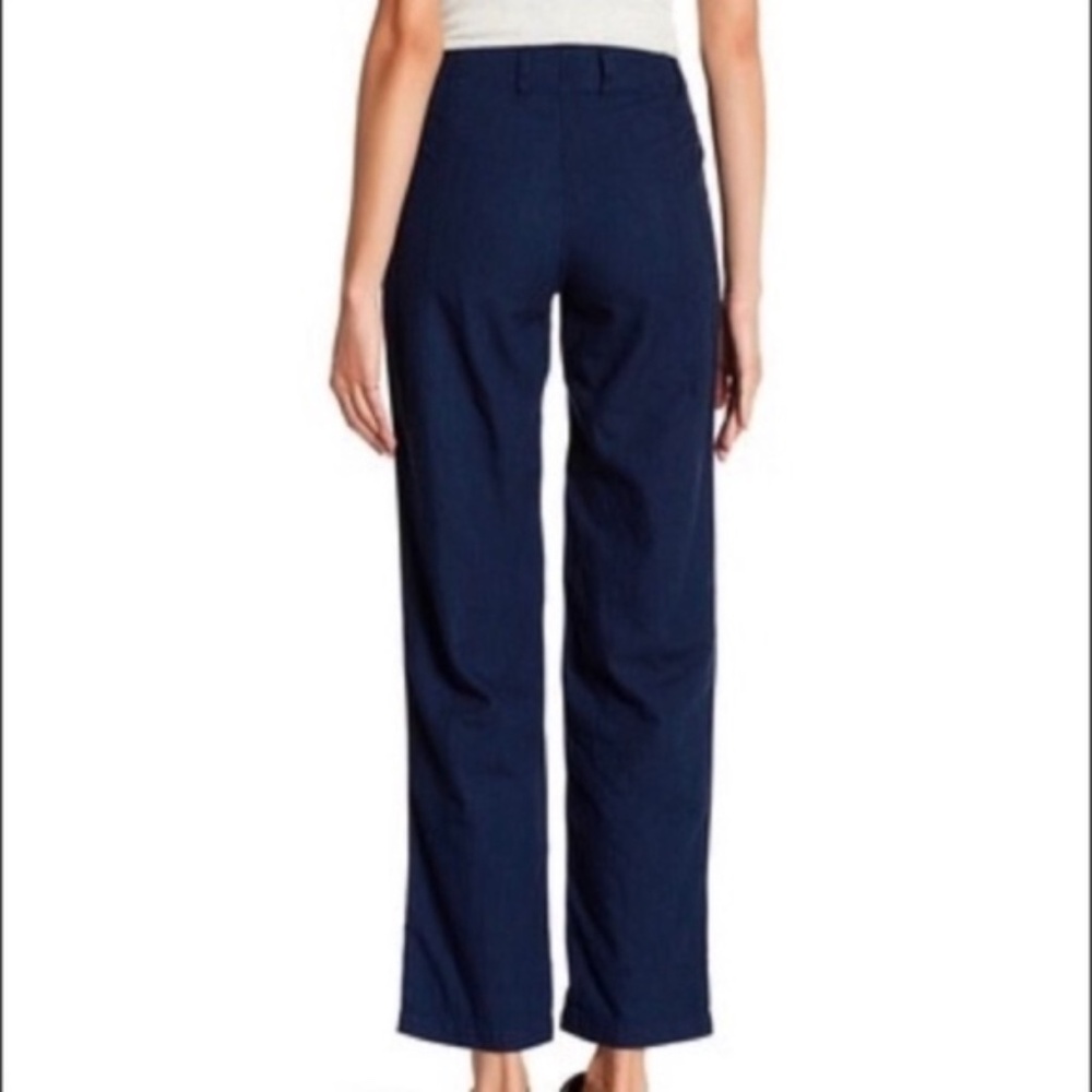 Vince Patch Pocket Dark Wash Denim High Waist Cotton Trousers Size 27